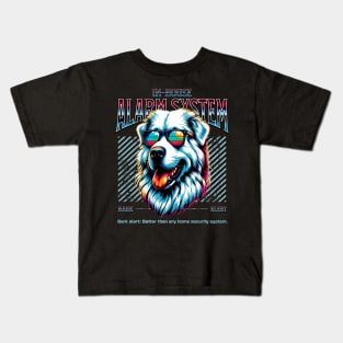 Bark Alert Pyrenean Mountain Dog Kids T-Shirt